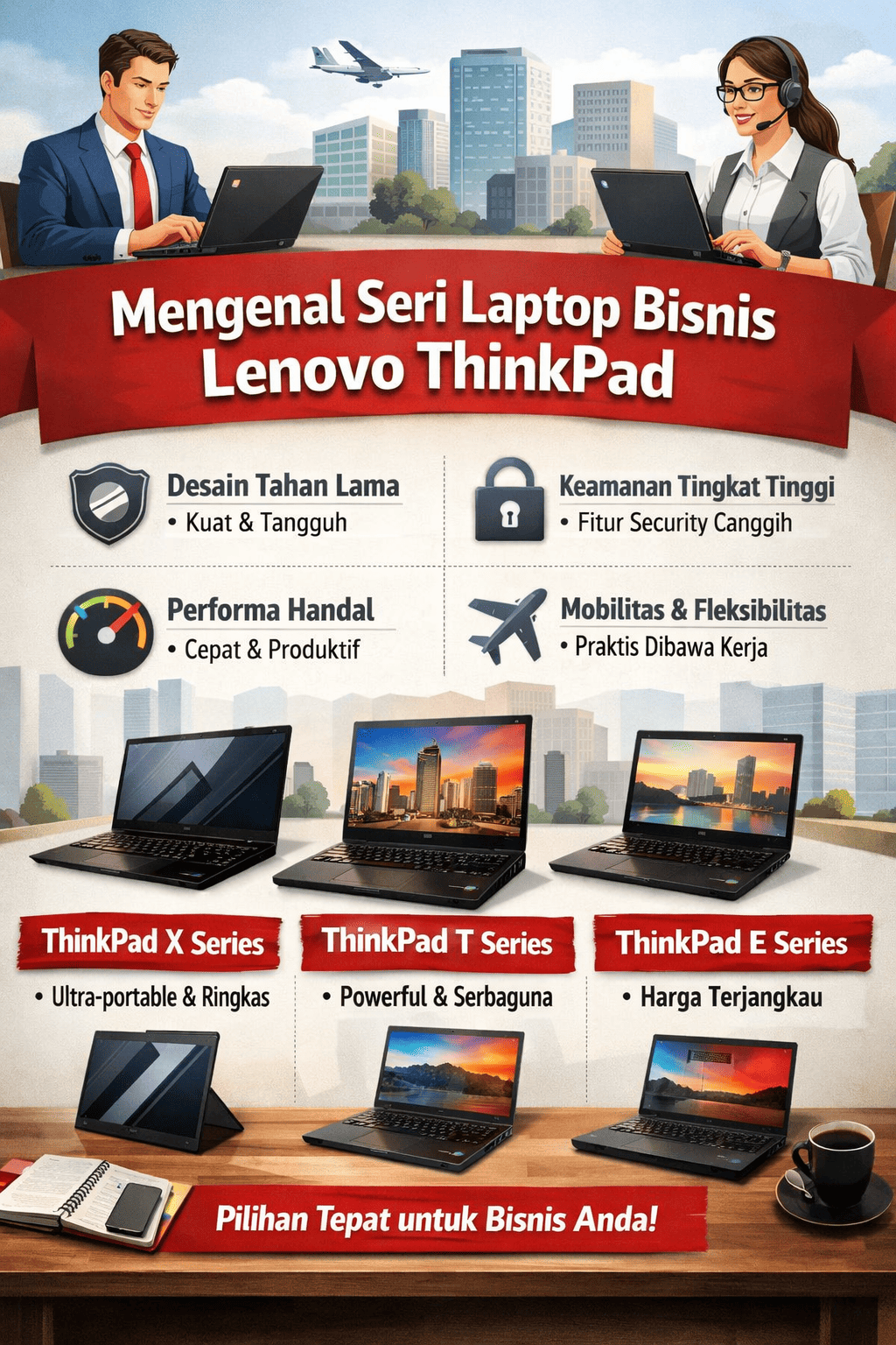 Mengenal Seri Laptop Bisnis Lenovo ThinkPad